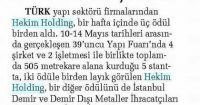 Sabah Gazetesi<br />
29 Mayıs 2016